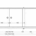 Экран Aquanet Kupe 154см 00273298 белый