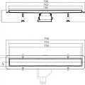 Душевой лоток Pestan Betto Line 75 13702511 хром