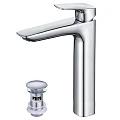 Смеситель для раковины Aquatek Вега AQ1005CR с донным клапаном, хром