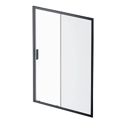 Дверь душевая в нишу AM.PM Gem 150см W90G-150-1-195BM профиль черный, стекло прозрачное/матовое