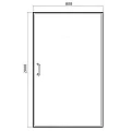 Душевая дверь в нишу Bravat Drop 80x200см BD080.4110A профиль хром, стекло прозрачное