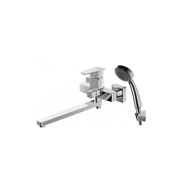 Смеситель для ванны с душем Bravat Riffle F672106C-LB хром