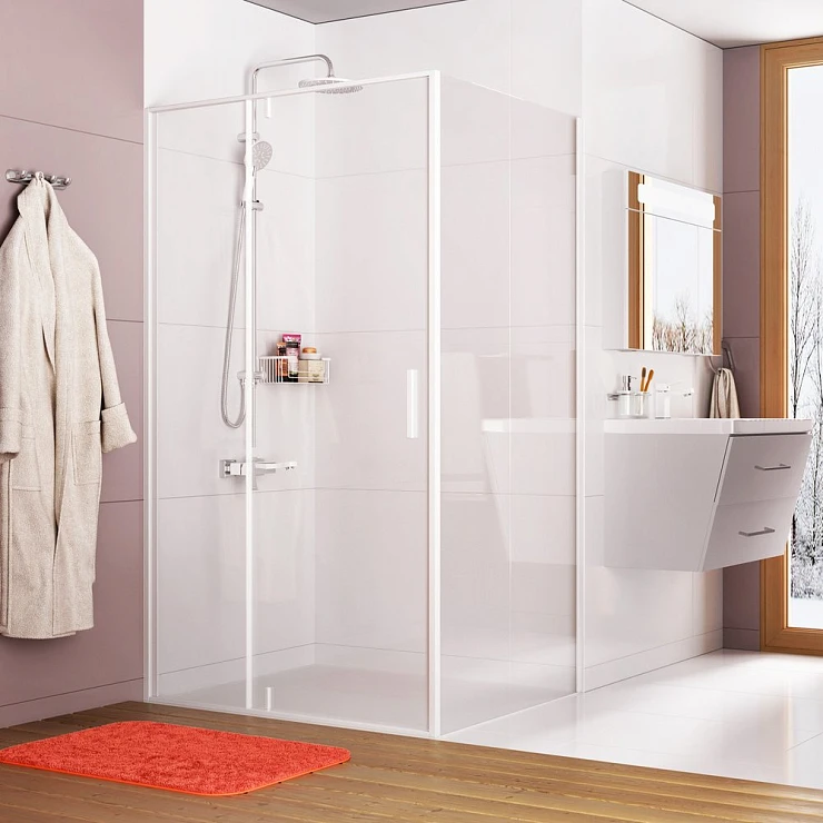 Душевой уголок Wasserkraft Neime 120x90см 19P07 профиль белый, стекло прозрачное