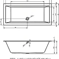 Акриловая ванна Riho Lugo 180x80 Plug & Play B133016005 левая, белая глянцевая
