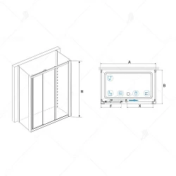 Душевой уголок RGW Classic CL-40 P 100x80см 04094008-011P профиль хром, стекло прозрачное