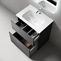 Тумба под раковину Sancos Folk Floor 70 FL70FGS напольная, Grey soft
