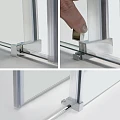 Душевой уголок Wasserkraft Dinkel 120x100см 58R10 профиль хром, стекло прозрачное