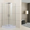 Душевой уголок BelBagno Uno 100x100см UNO-195-R-2-100-C-Cr профиль хром, стекло прозрачное