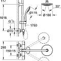 Душевая стойка Grohe Euphoria System 180 27296001 хром