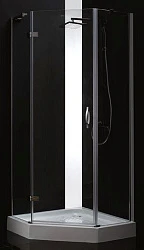 Душевой уголок Cezares Bergamo 90x90см BERGAMO-P-1-90-C-Cr-L-lV профиль хром,