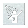 Табличка Bemeta Hotel 111022075 душевая, хром матовый