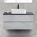 Тумба с раковиной Cezares Molveno 100 со столешницей, beton