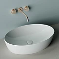 Раковина накладная Ceramica Nova Element CN5018 белая глянцевая