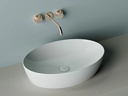 Раковина накладная Ceramica Nova Element CN5018 белая глянцевая