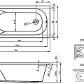 Акриловая ванна Riho Miami 150x70 B058001005 белая глянцевая