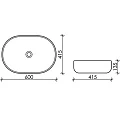 Раковина накладная Ceramica Nova Element CN6047MC бежевая матовая