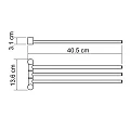 Полотенцедержатель Wasserkraft K-1033 хром