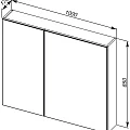 Зеркало-шкаф Aquanet Мадейра 100 183067 белый/светлое дерево