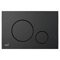 Кнопка смыва AlcaPlast THIN M678 черная матовая