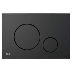 Кнопка смыва AlcaPlast THIN M678 черная матовая