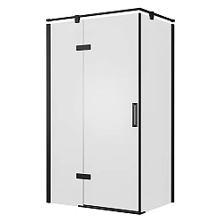 Душевой уголок Bravat Blackline 80x120см BS120.3112AB профиль черный, стекло прозрачное