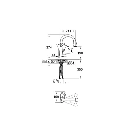 Смеситель для кухни Grohe Zedra 32294001 хром