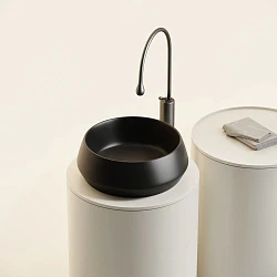 Раковина накладная Ceramica Nova Maya CN12004MB черная матовая