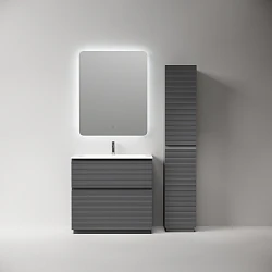 Тумба под раковину Sancos Folk Floor 90 FL90FGS напольная, Grey soft