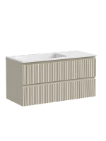 Тумба под раковину Sancos Snob R левая 100 см Beige Soft SNR100LCE