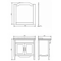 Зеркало Comforty Версаль 90 00003130382CF слоновая кость