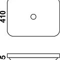 Раковина накладная Melana MLN-1422C белая глянцевая
