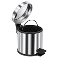 Ведро для мусора BERGES 121006 5L хром