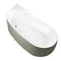 Акриловая ванна Allen Brau Priority 170x80 2.31002.21/CGM белый матовый, цементно-серый