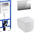Унитаз с инсталляцией Allen Brau Liberty 4.33004.20/8.9466.0.000.000.1 белый глянец