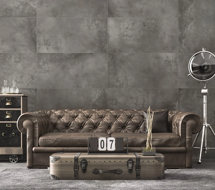 Керамогранит Global Tile Vibe 120x60 GT120603205MR черный