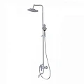 Душевая стойка IDDIS Optima Home 001SB3Fi06 хром