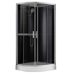 Душевая кабина Azario Denver 90х90 см AZ-N10812 900 GREY профиль серый, стекло серое