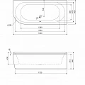 Экран Cezares 180см METAURO CORNER-180-SCR-L левый, белый