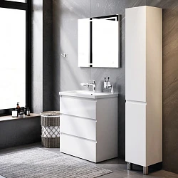 Мебель для ванной комнаты, зона красоты AM.PM Gem S BK91GF белый, серебристый, хром