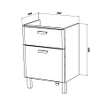 Тумба под раковину SanStar Gretta 60 330.1-1.5.1. белая