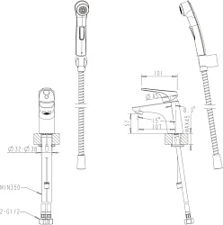 Смеситель для раковины Bravat Drop-D F148162C-1 хром