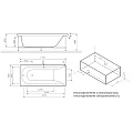 Акриловая ванна AM.PM Inspire 180x80 W5AW-180-080W2D64 белая глянцевая