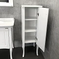 Шкаф-пенал Comforty Павия 40см 00004148000CF белый глянцевый