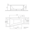 Акриловая ванна AM.PM Spirit 160x100 W72A-160L100W-A2 белая глянцевая