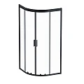 Душевой уголок AM.PM Gem 90x90см W90G-401-090BT профиль черный, стекло прозрачное
