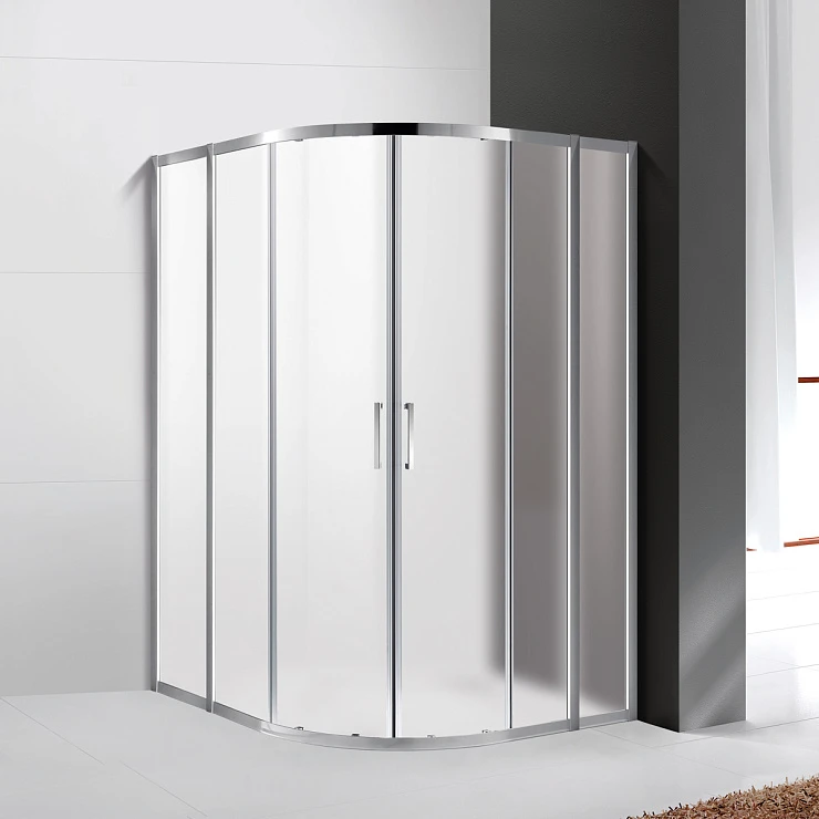 Душевой уголок Cezares Molveno 120x120см MOLVENO-R-22-90+30-P-Cr профиль хром, стекло рифленое