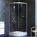 Душевой уголок AM.PM X-Joy 80x80см W88E-205-080MT64 профиль матовый хром, стекло прозрачное