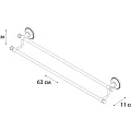 Полотенцедержатель трубчатый двойной Fixsen Grampus Alfa GR-9502