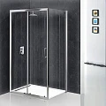 Душевой уголок BelBagno Uno 110x80см UNO-AH-1-110/80-C-Cr профиль хром, стекло прозрачное