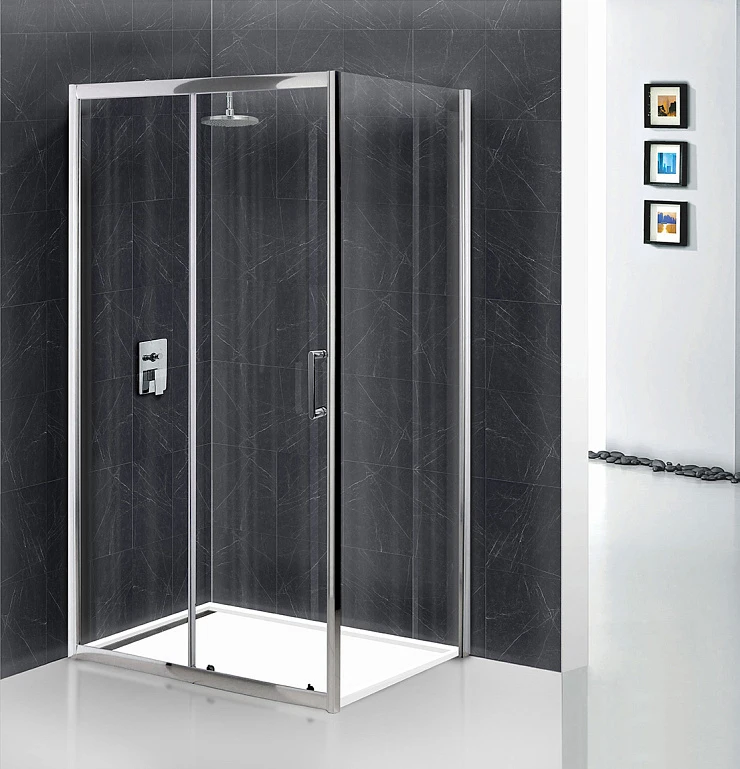 Душевой уголок BelBagno Uno 110x80см UNO-AH-1-110/80-C-Cr профиль хром, стекло прозрачное